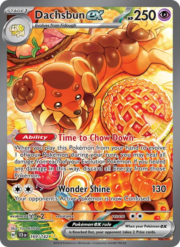 Dachsbun ex - Stellar Crown Pokemon Card