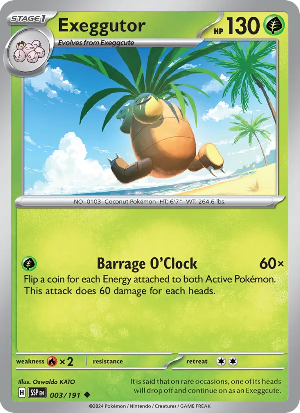 Exeggutor - Surging Sparks Pokemon Card