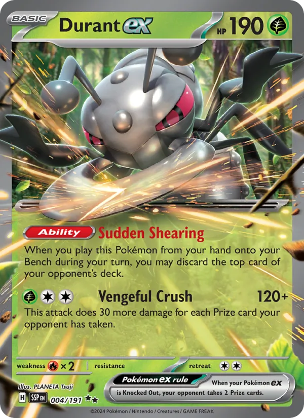 Durant ex - Surging Sparks Pokemon Card