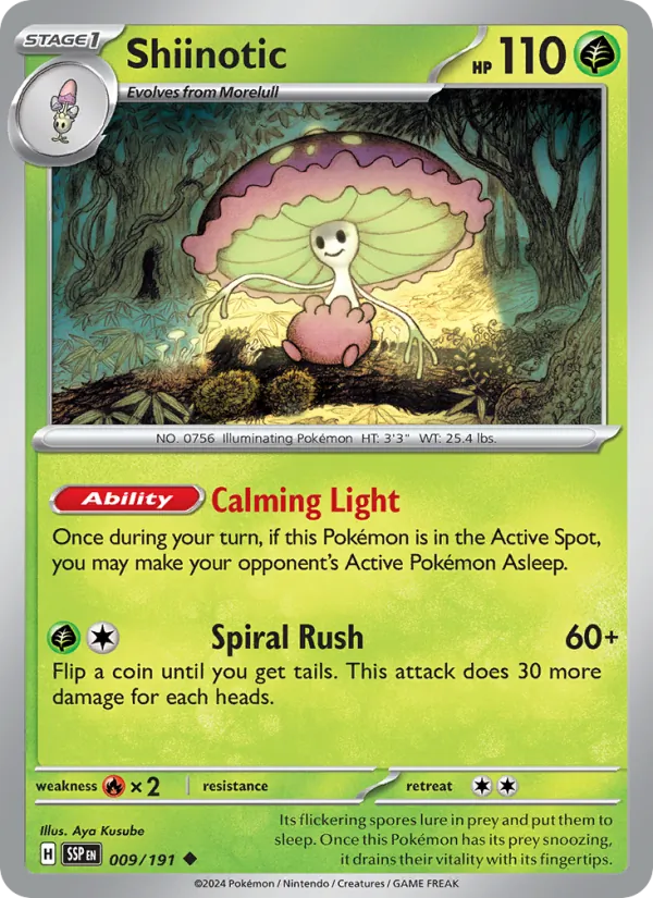Shiinotic - Surging Sparks Pokemon Card