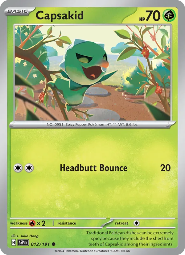 Capsakid - Surging Sparks Pokemon Card