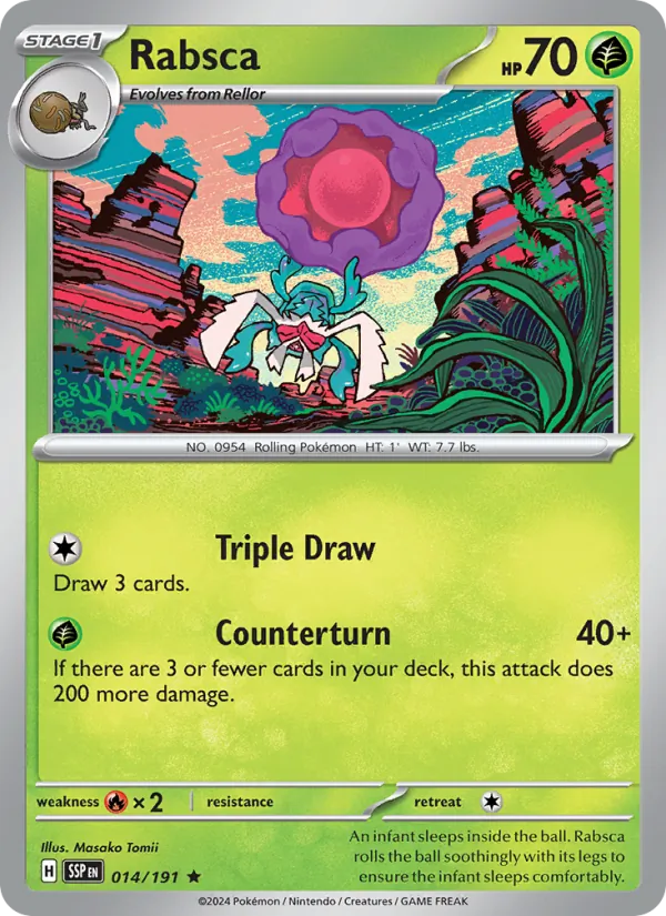 Rabsca - Surging Sparks Pokemon Card