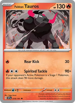 Paldean Tauros - Surging Sparks