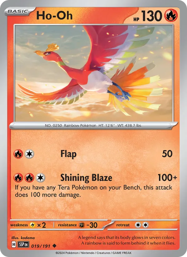 Ho-Oh - Surging Sparks Pokemon Card