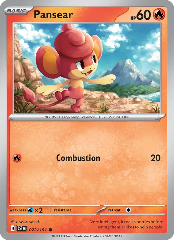 Pansear - Surging Sparks Pokemon Card