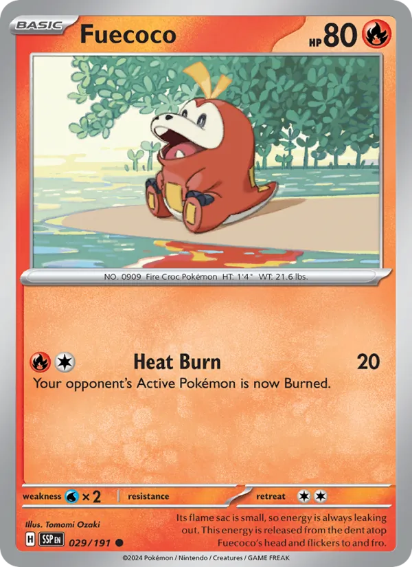 Fuecoco - Surging Sparks Pokemon Card