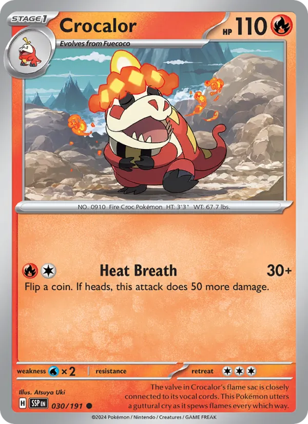 Crocalor - Surging Sparks Pokemon Card