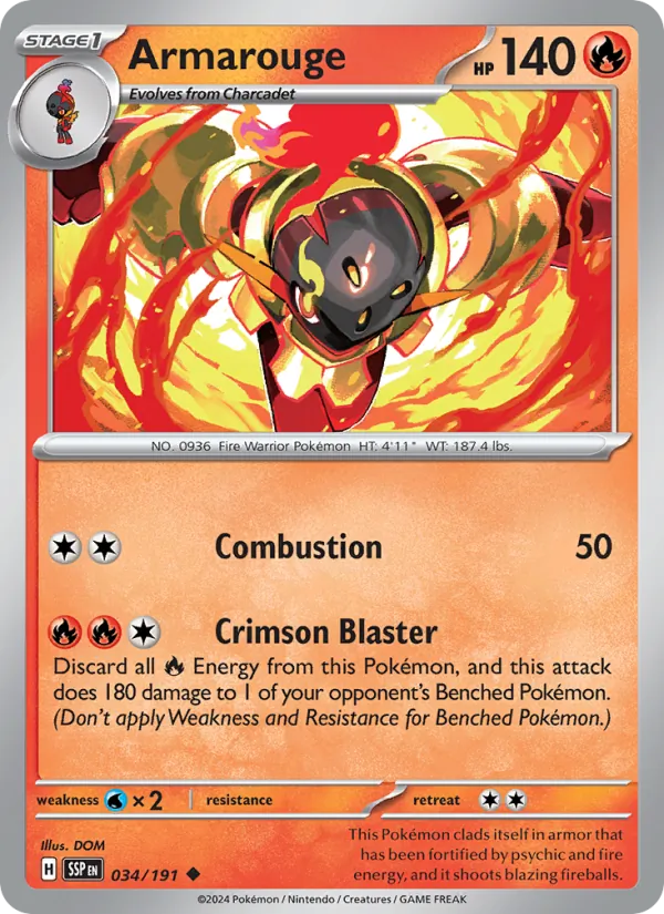 Armarouge - Surging Sparks Pokemon Card