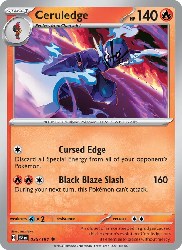 Ceruledge - Surging Sparks Pokemon Card
