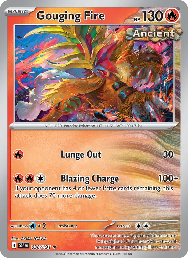 Gouging Fire - Surging Sparks Pokemon Card