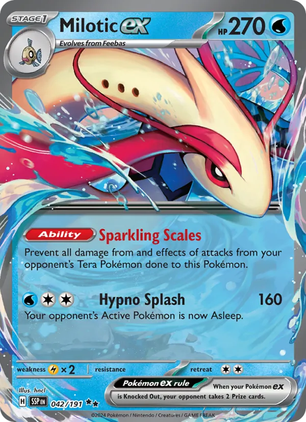 Milotic ex - Surging Sparks Pokemon Card