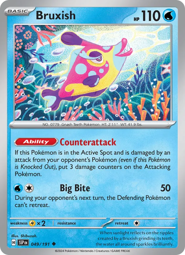 Bruxish - Surging Sparks Pokemon Card