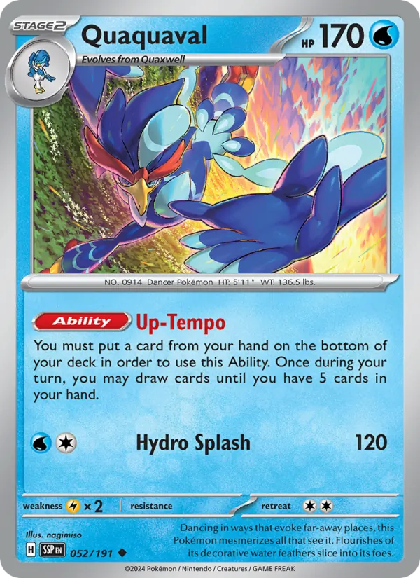 Quaquaval - Surging Sparks Pokemon Card