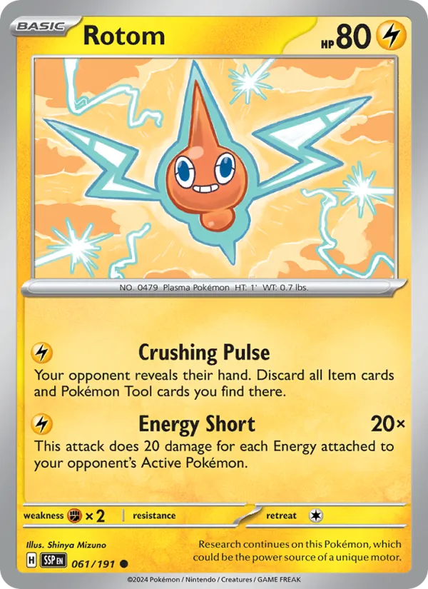 Rotom - Surging Sparks Pokemon Card
