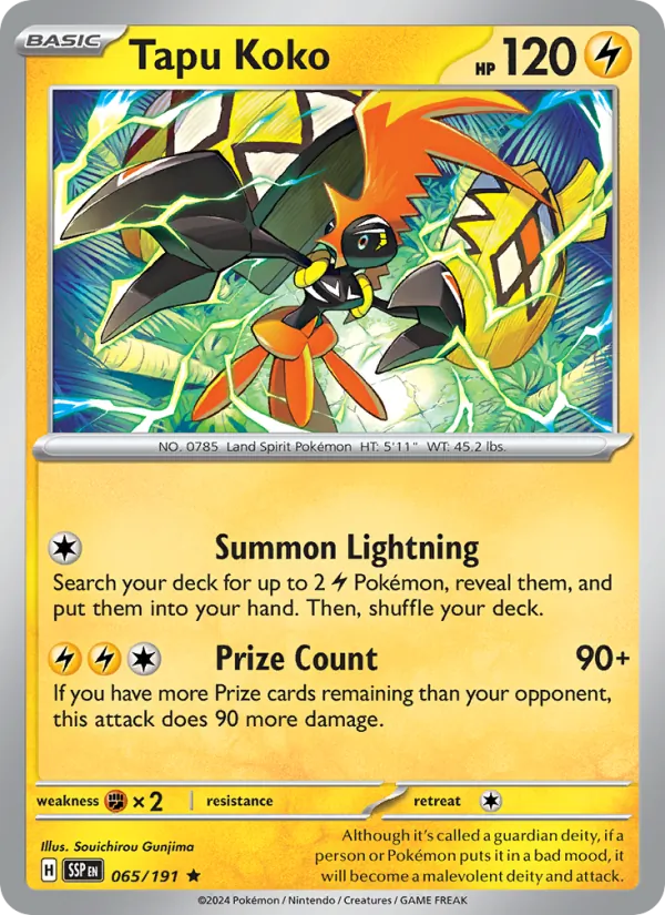 Tapu Koko - Surging Sparks Pokemon Card