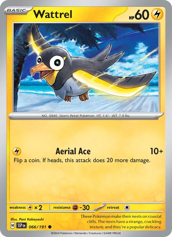 Wattrel - Surging Sparks Pokemon Card