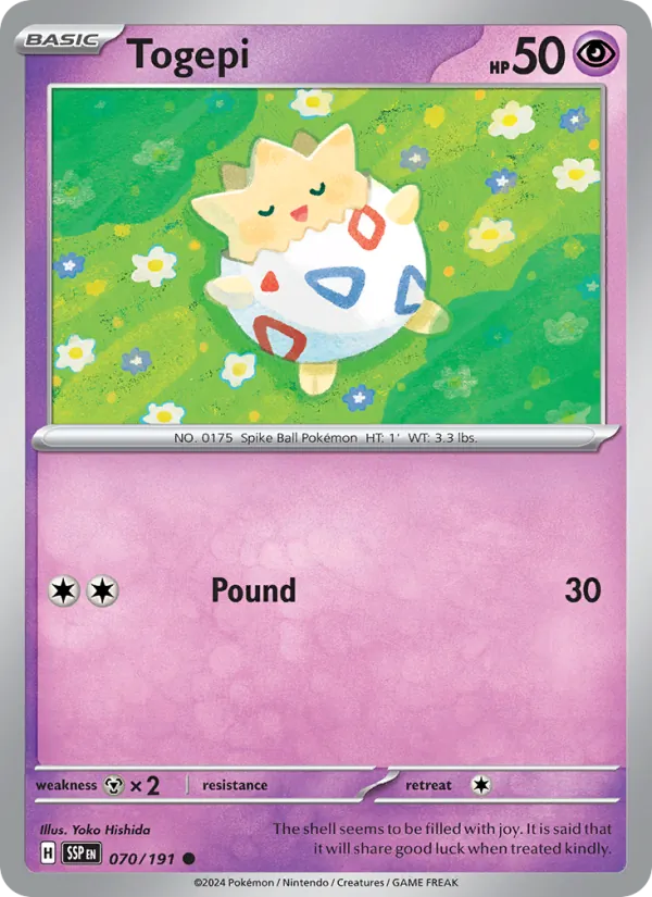 Togepi - Surging Sparks Pokemon Card