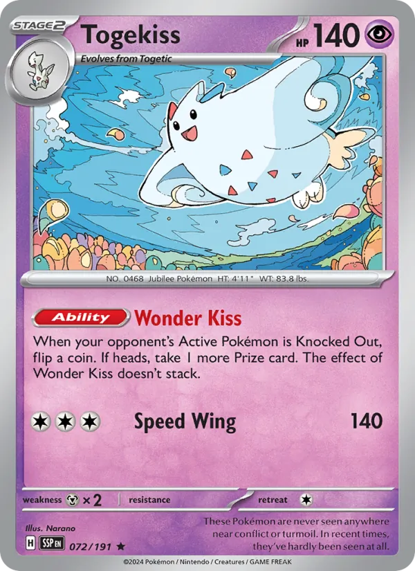 Togekiss - Surging Sparks Pokemon Card