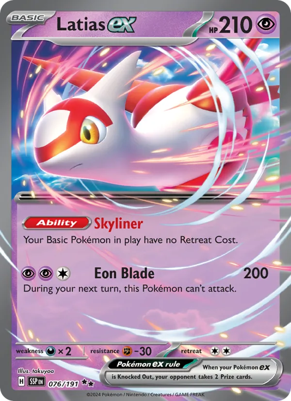 Latias ex - Surging Sparks Pokemon Card