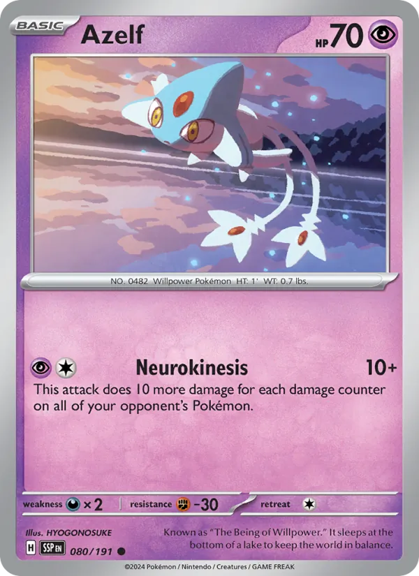 Azelf - Surging Sparks Pokemon Card