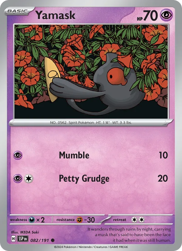 Yamask - Surging Sparks Pokemon Card