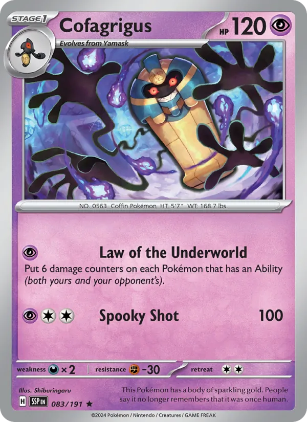 Cofagrigus - Surging Sparks Pokemon Card