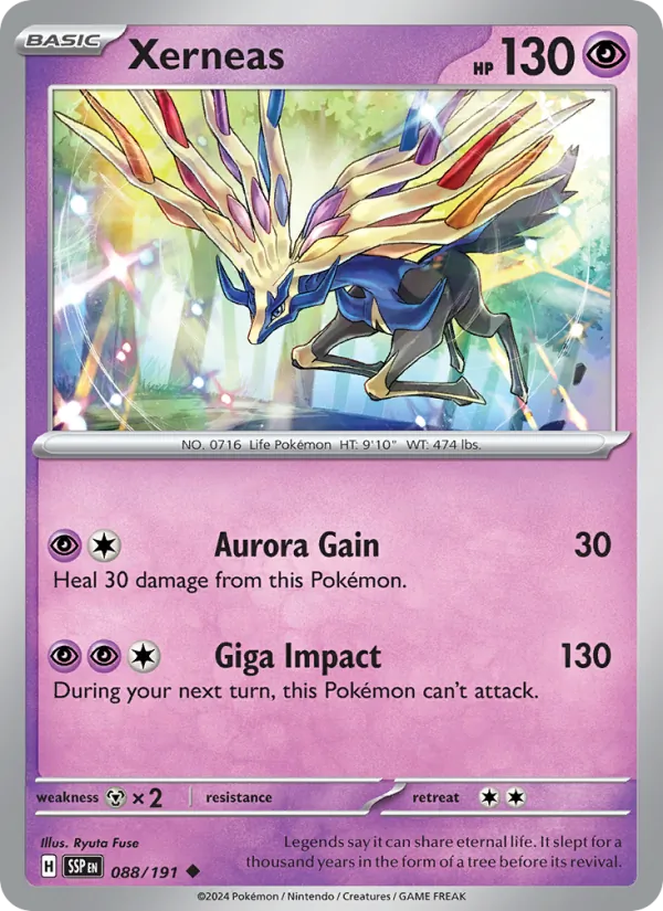 Xerneas - Surging Sparks Pokemon Card