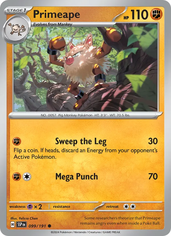 Primeape - Surging Sparks Pokemon Card