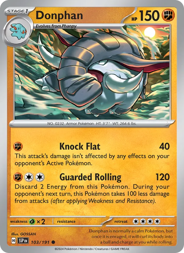 Donphan - Surging Sparks Pokemon Card