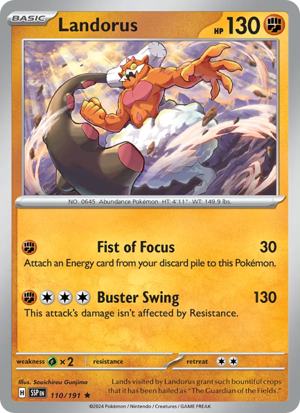 Landorus - Surging Sparks Pokemon Card