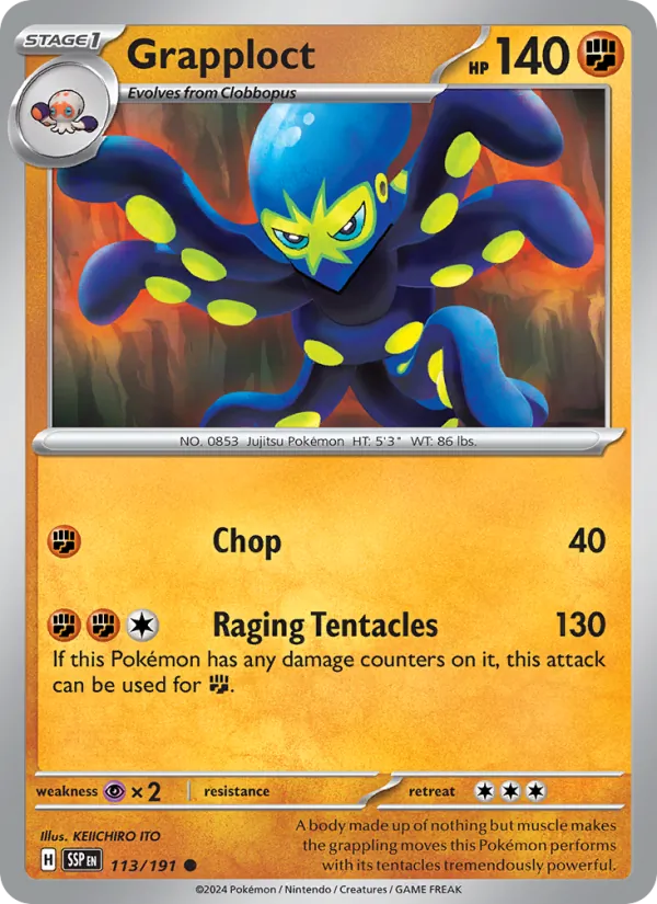 Grapploct - Surging Sparks Pokemon Card