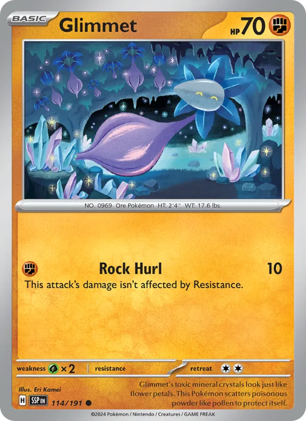 Glimmet - Surging Sparks Pokemon Card
