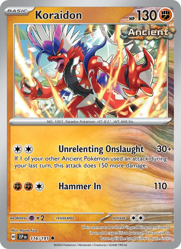 Koraidon - Surging Sparks Pokemon Card