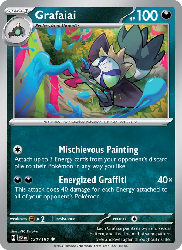 Grafaiai - Surging Sparks Pokemon Card