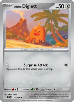 Alolan Diglett - Surging Sparks