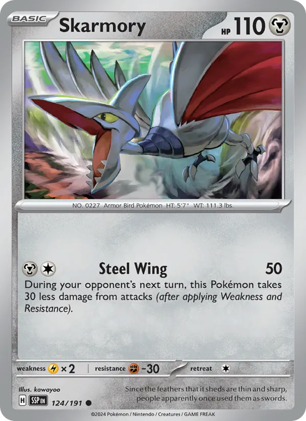 Skarmory - Surging Sparks Pokemon Card
