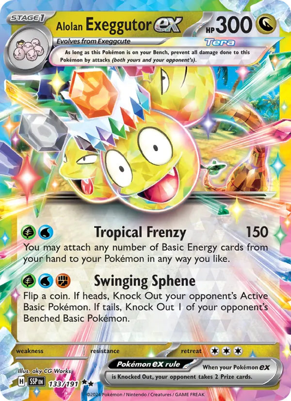 Alolan Exeggutor ex - Surging Sparks Pokemon Card