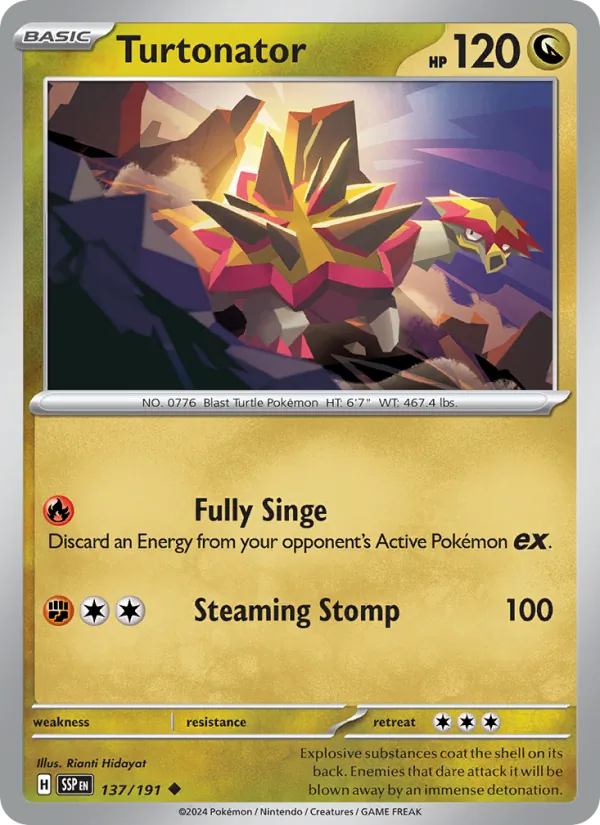 Turtonator - Surging Sparks Pokemon Card