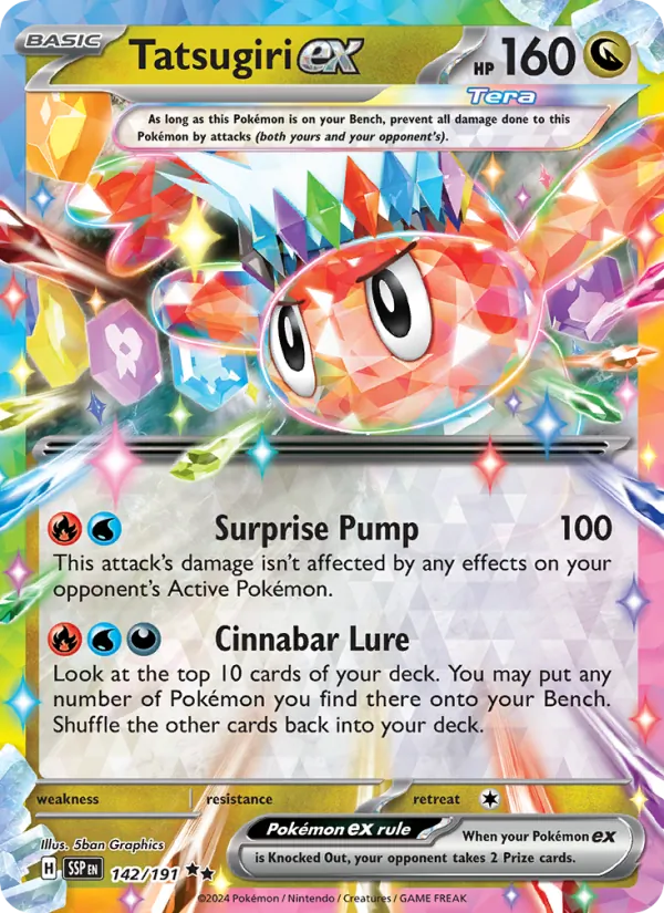 Tatsugiri ex - Surging Sparks Pokemon Card