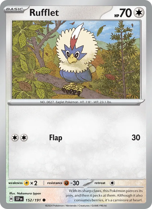 Rufflet - Surging Sparks Pokemon Card