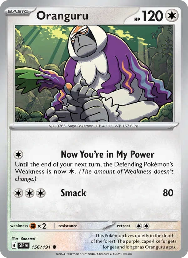 Oranguru - Surging Sparks Pokemon Card