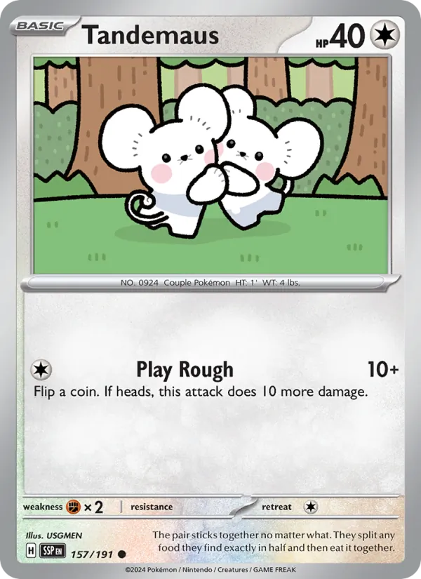 Tandemaus - Surging Sparks Pokemon Card