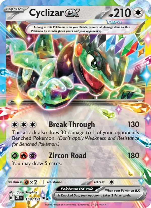 Cyclizar ex - Surging Sparks Pokemon Card
