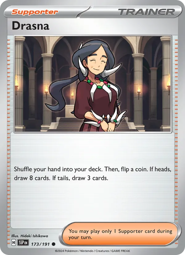 Drasna - Surging Sparks Pokemon Card