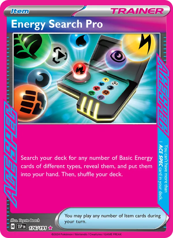 Energy Search Pro - Surging Sparks Pokemon Card