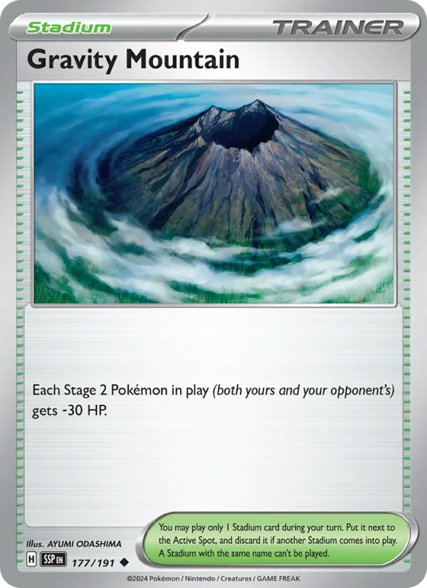 Gravity Mountain - Surging Sparks Pokemon Card