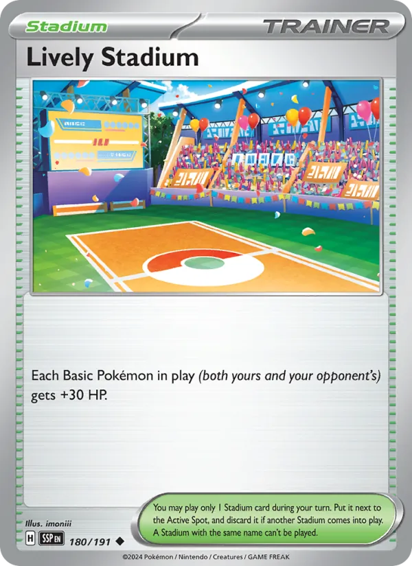 Lively Stadium - Surging Sparks Pokemon Card