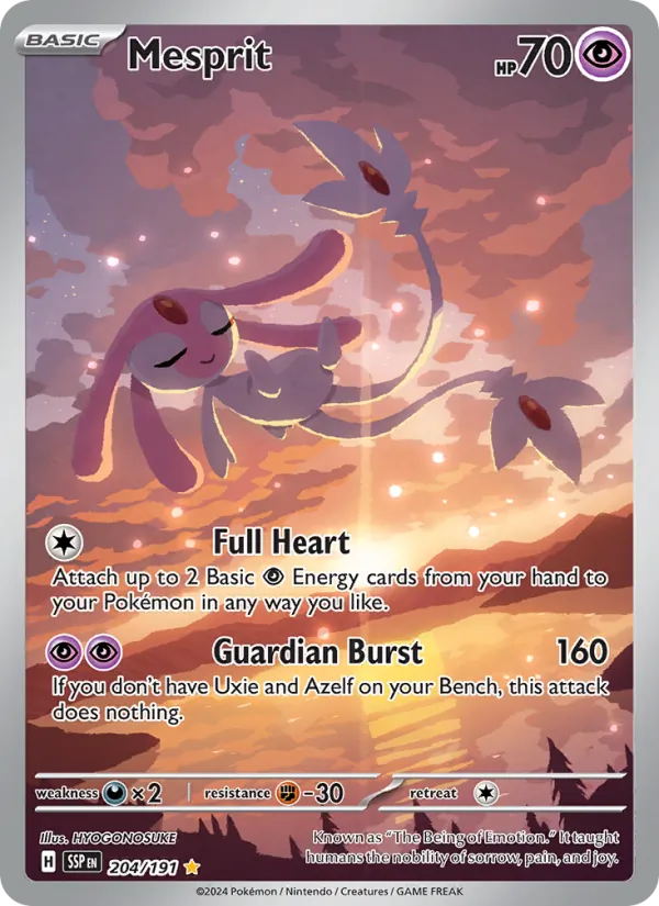 Mesprit - Surging Sparks Pokemon Card