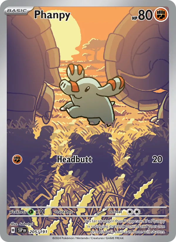 Phanpy - Surging Sparks Pokemon Card