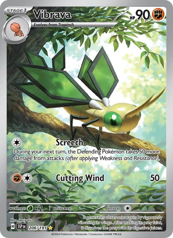 Vibrava - Surging Sparks Pokemon Card